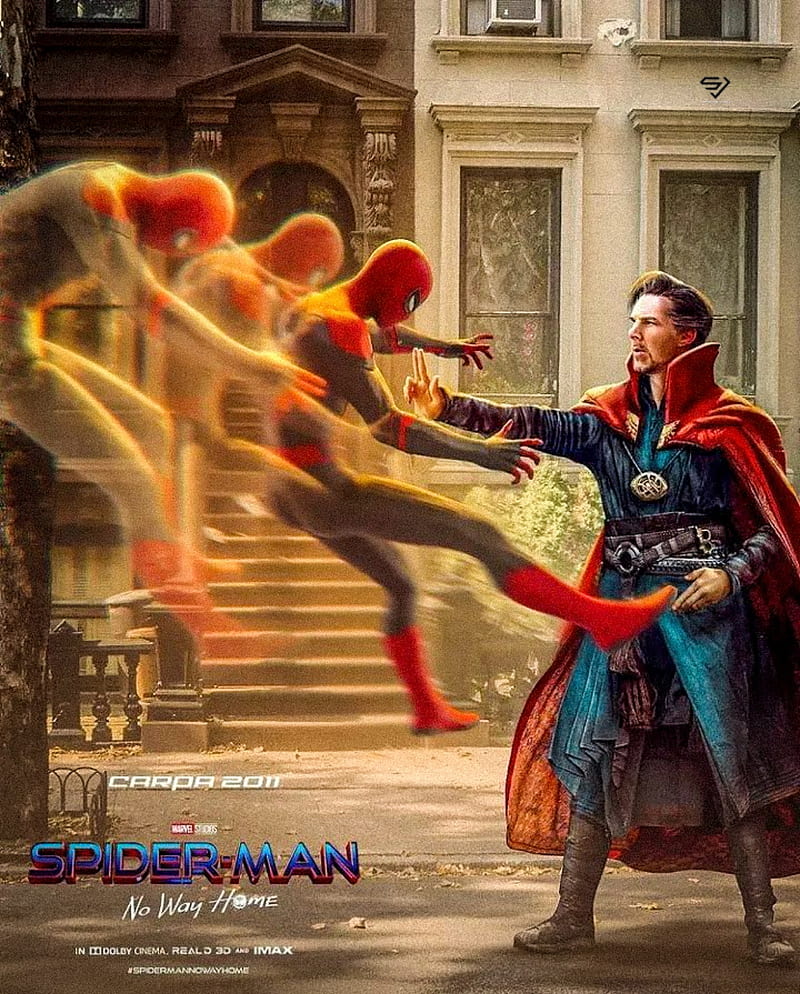 Spidy & Doctor Strange, spiderman no way home, marvel, doctor strange, , spiderman, HD phone wallpaper