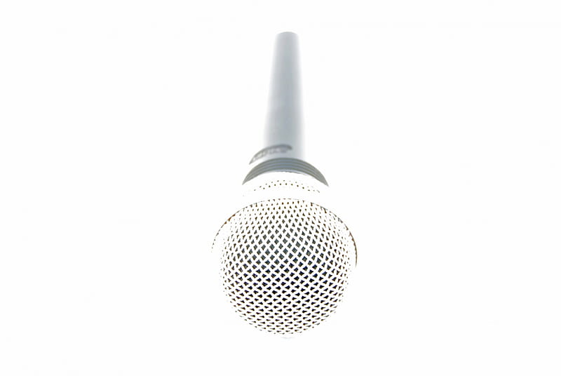 Shure Microphone, pa, public speaking, singer, speaking, shure, microphone, speech, vocals, singing, vocalist, public address, HD wallpaper