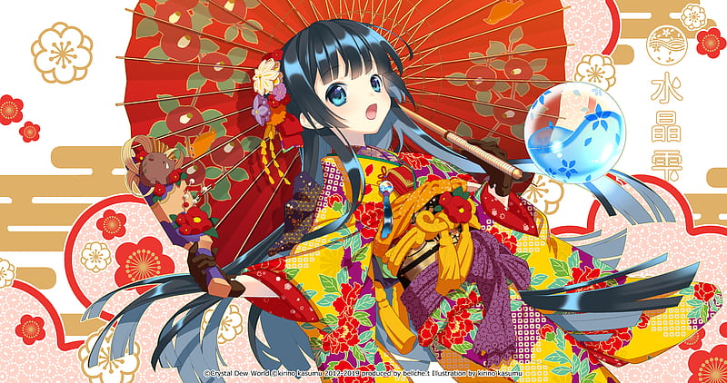 Anime, Original, Parasol, HD wallpaper