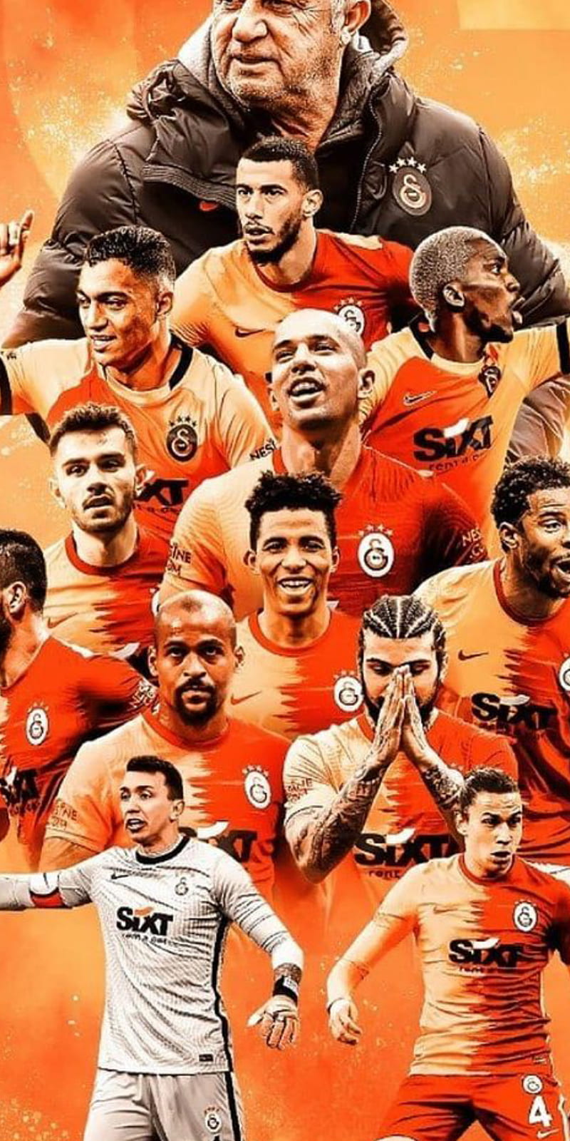 Galatasaray, arda turan, drogba, falcao, fatih terim, football, mostafa mohamed, muslera, onyekuru, sneijder, HD phone wallpaper