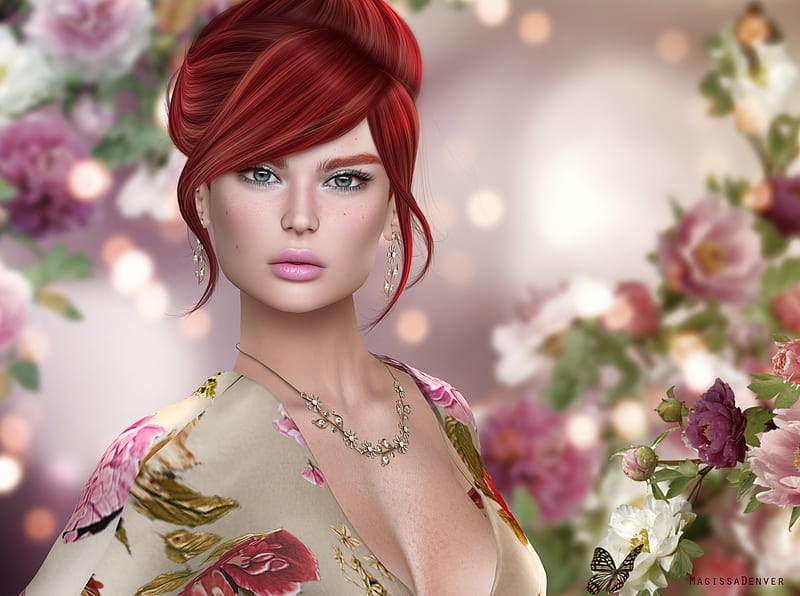 Nathally Magissa Denver Fantasy Luminos Girl Redhead Magissadenver Rendering Hd 