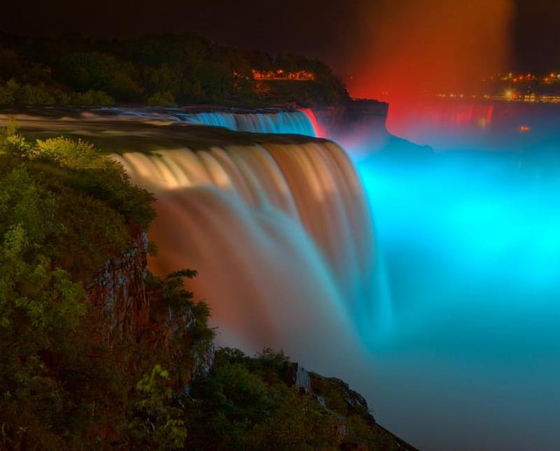 Niagara falls night HD wallpapers  Pxfuel