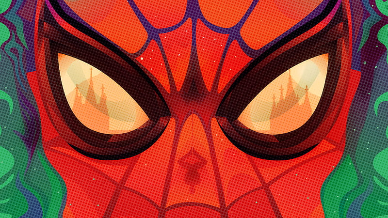 Closeup Face Of Red Spider Man Far From Home Spider Man Far From Home, HD wallpaper