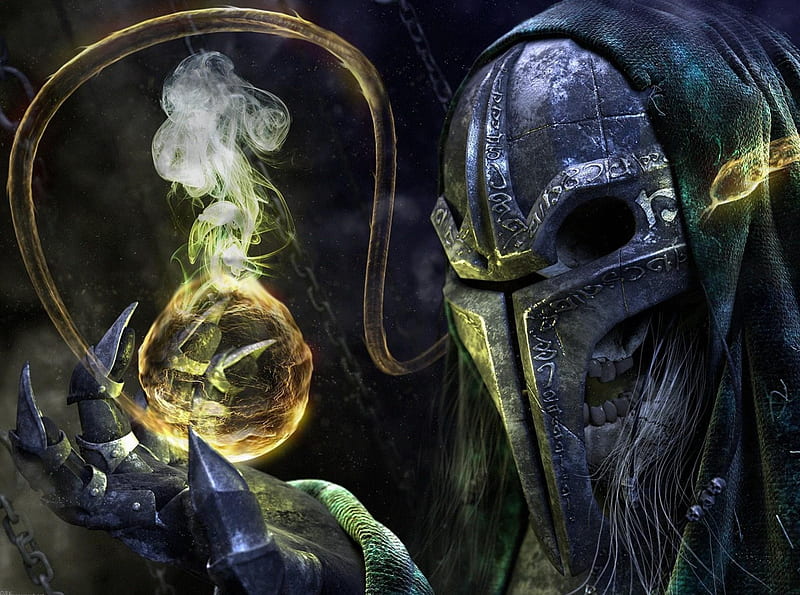 Sorcerer, gothic, dark, magic, smoke, HD wallpaper