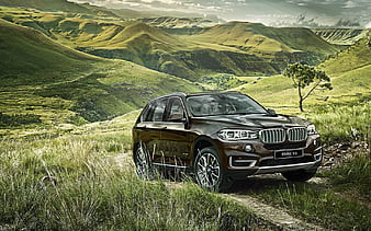 bmw x5m, roads, hills, f15, 2015, HD wallpaper