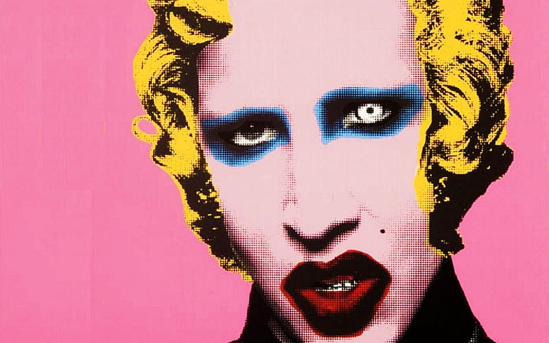 Manson Monroe, warhol, manson, street art, monroe, brainwash, marilyn, HD wallpaper