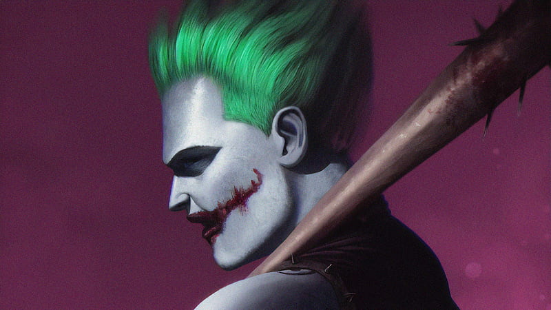 Joker Street Fighter, joker, superheroes, supervillain, artwork, artstation, HD wallpaper