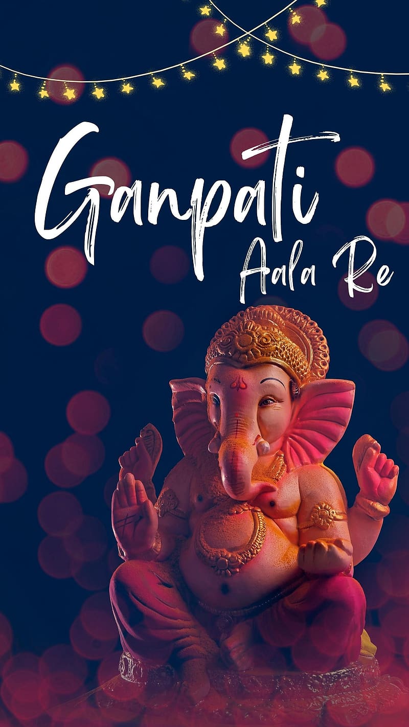 Ganpati Bapa, ganpati, hindu, lord, god, aala, dada, HD phone wallpaper