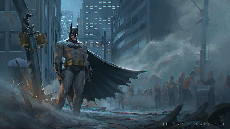 Batman Conceptual Art, batman, superheroes, artwork, digital-art, HD wallpaper