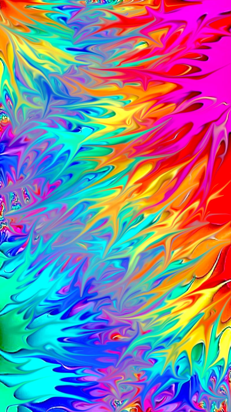 Premium Photo  Multicolored hypnotic abstract lines wallpaper background  design super bright colors juicy