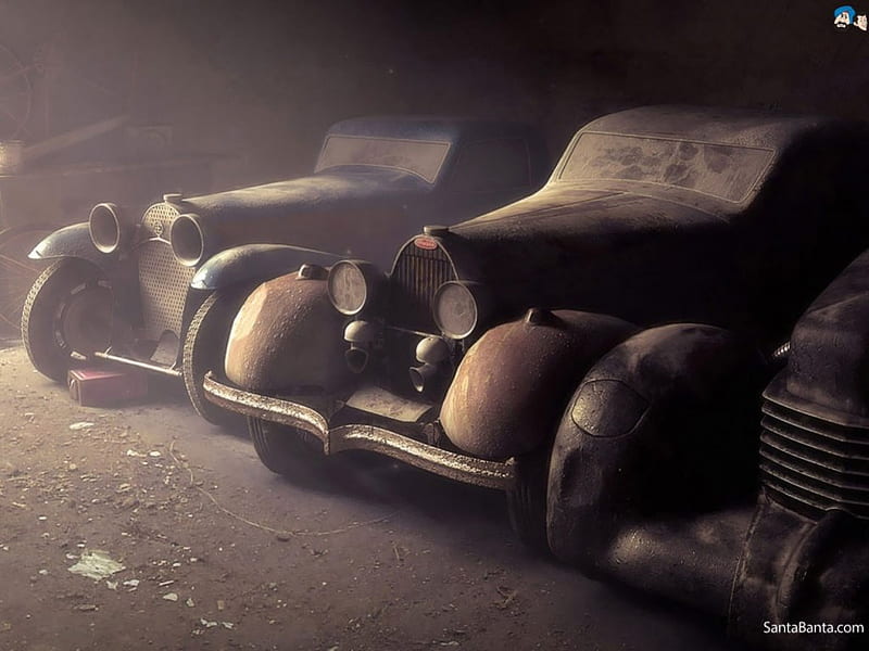 Vintage, auto, rusty, car, HD wallpaper