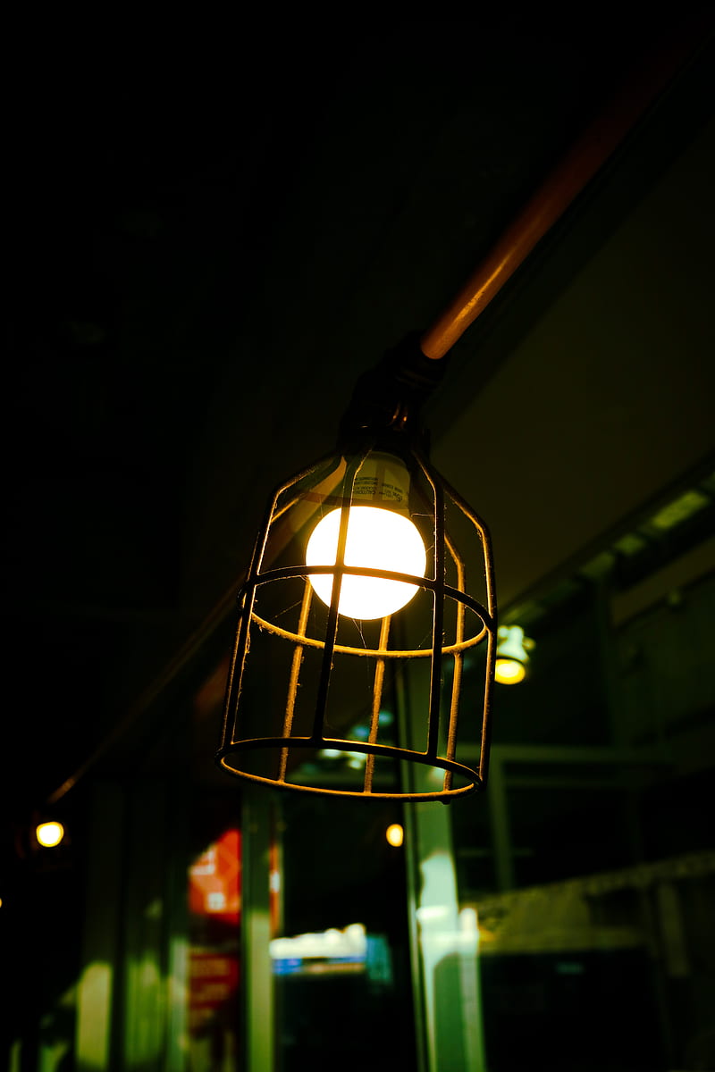 lantern, lamp, dark, HD phone wallpaper