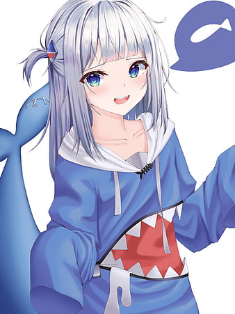 Anime Hololive Shark GIrl 