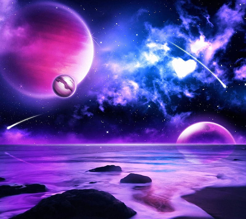 Purple Planet samsung galaxy s4, HD wallpaper