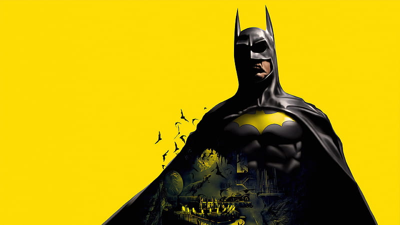 Batman In Yellow Background Batman, HD wallpaper | Peakpx