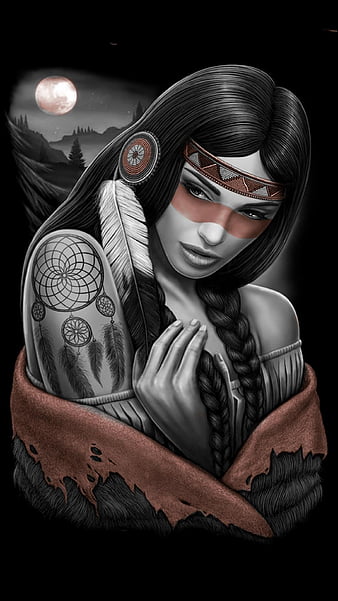 For Android For iPhone MobileWallz Native American Girl Red Indian HD  phone wallpaper  Pxfuel