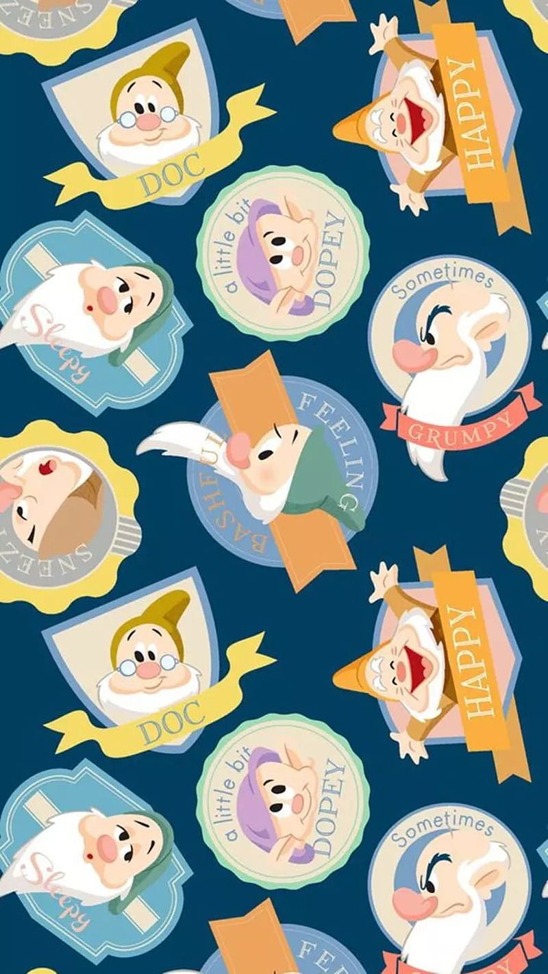 seven dwarfs, disney, dwarfs, snow white, HD phone wallpaper