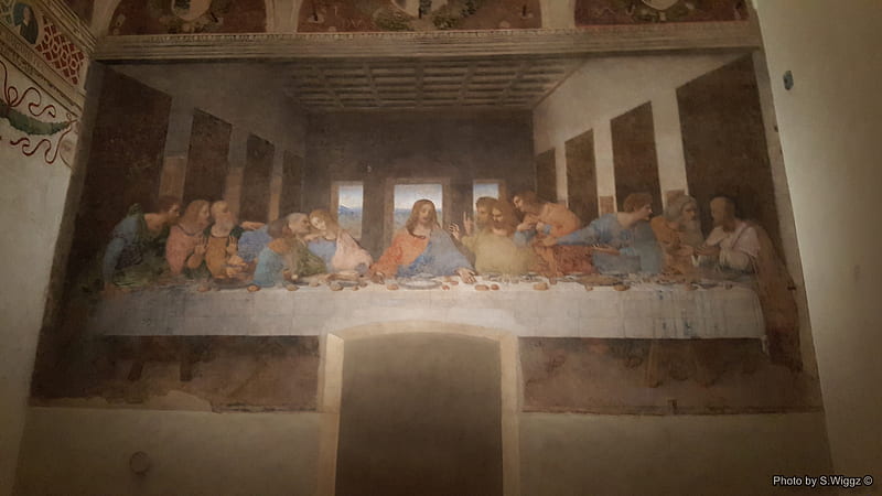 Inside of Santa Maria delle Grazie (Milan, Italy), Last, Milan, Italy, Church, Maria, Painting, Santa, Supper, Grazie, HD wallpaper