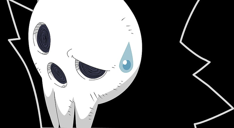 Huh?..., death, soul eater, confussed, sweat, skull, HD wallpaper