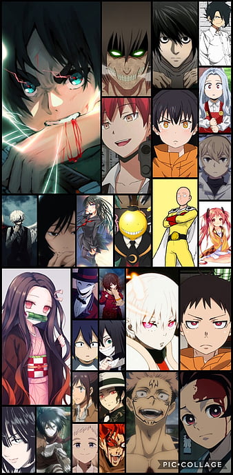 Anime Posters Attack on Titan/Death Note/Demon Slayer/Jujutsu