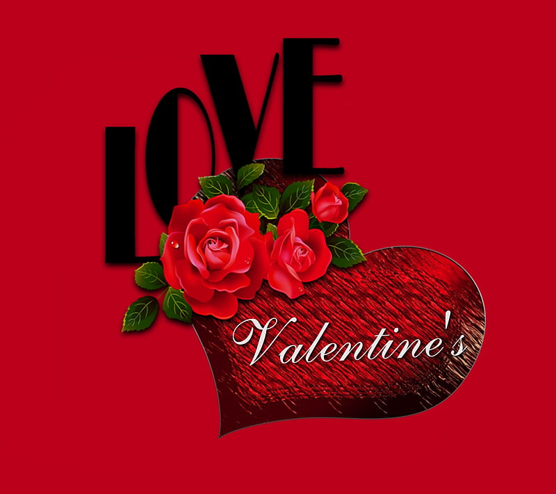 Valentine, heart, love, rose, HD wallpaper | Peakpx