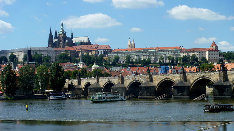 Prague, praga, czech republic, charles bridge, HD wallpaper