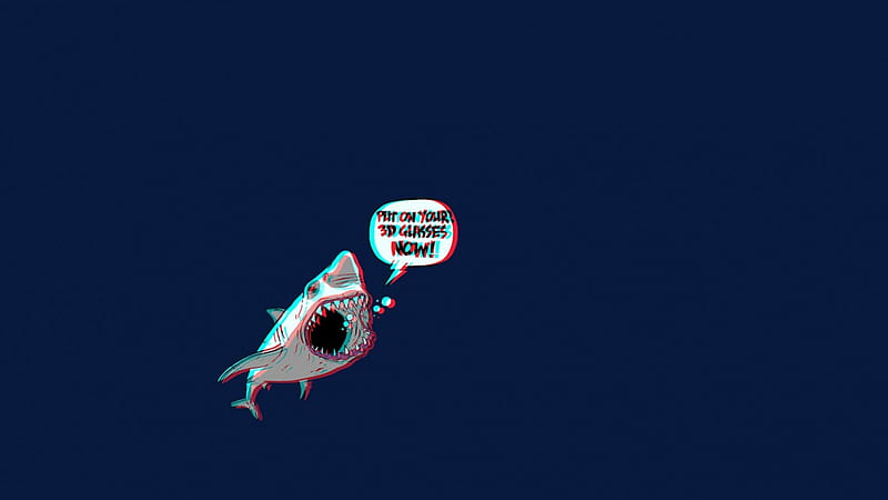 3d Shark, gris, text, shark, 3d, HD wallpaper