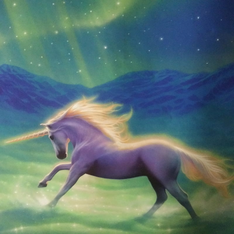 Unicornio, morado, mágico, lindo, Fondo de pantalla de teléfono HD | Peakpx