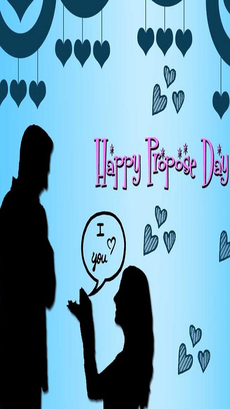 Propose day, couple, cute, heart, i love you, kiss, HD phone ...