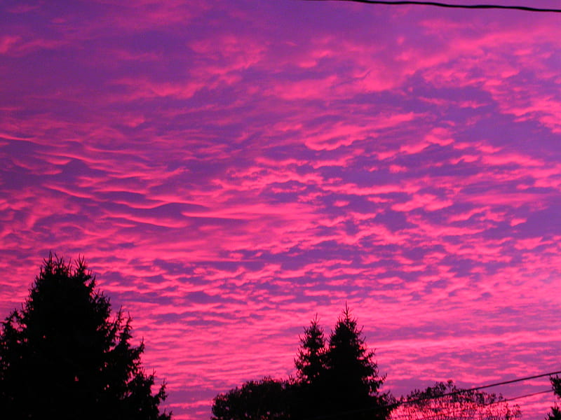 beautiful sun set in Ohio, ohio, sunset, sky, pink, HD wallpaper