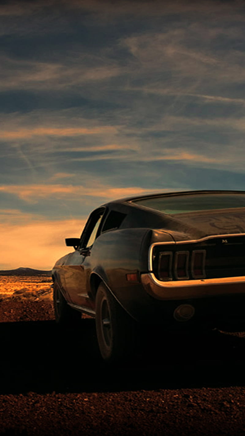 muscle car, challenger, classic, ford, mustang, mustangs, old, HD phone wallpaper