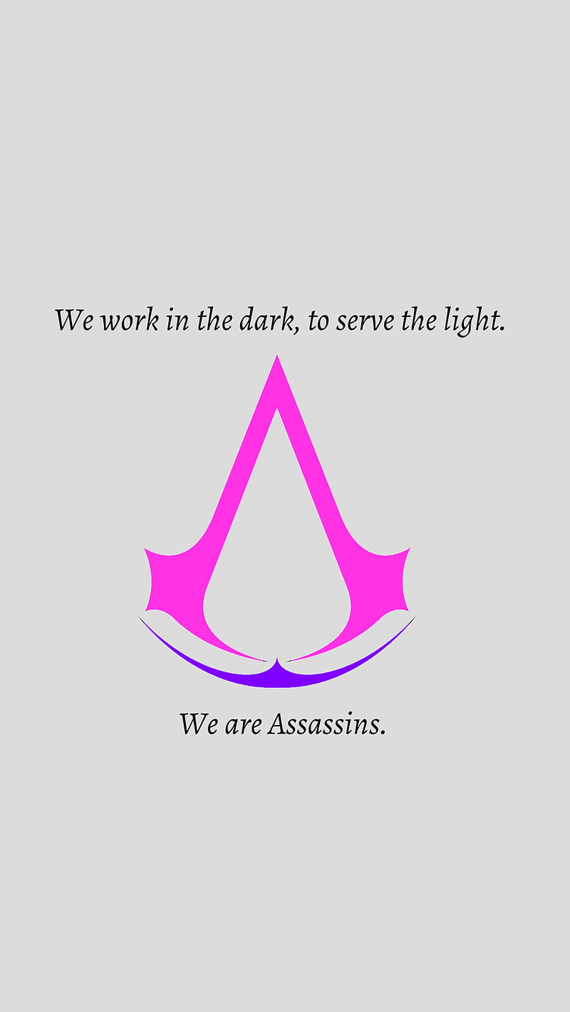Assassins Creed, assassinscreed, geeky, pink, purple, HD phone wallpaper