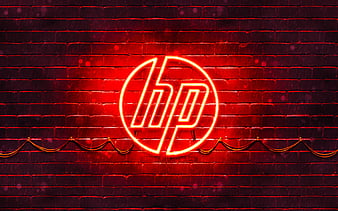 HD hp neon logo wallpapers | Peakpx
