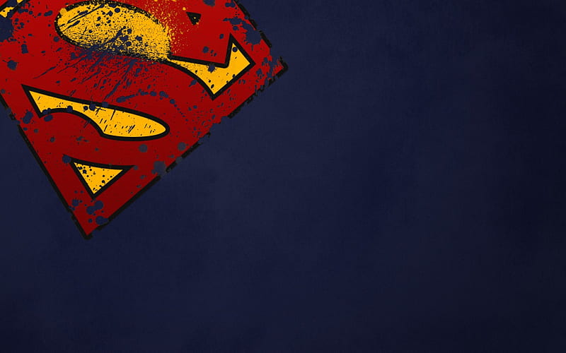 SUPERMAN LOGO, DC, SUPERMAN, LOGO, S, HD wallpaper