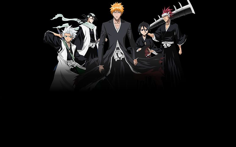 Anime Bleach Rukia Kuchiki Renji Abarai Ichigo Kurosaki Byakuya Kuchiki HD Wallpaper Peakpx