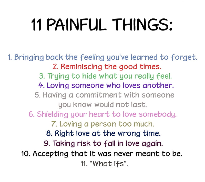 painful things, love, painful, quotes, sad, true, HD wallpaper