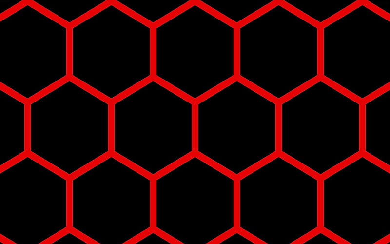 Honeycomb, Comb, Honey, Black, Red, Mind, Teasers, HD wallpaper
