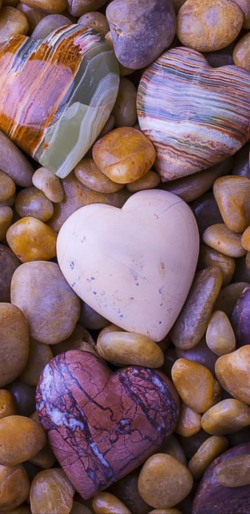 Stone hearts full, rocks, HD phone wallpaper