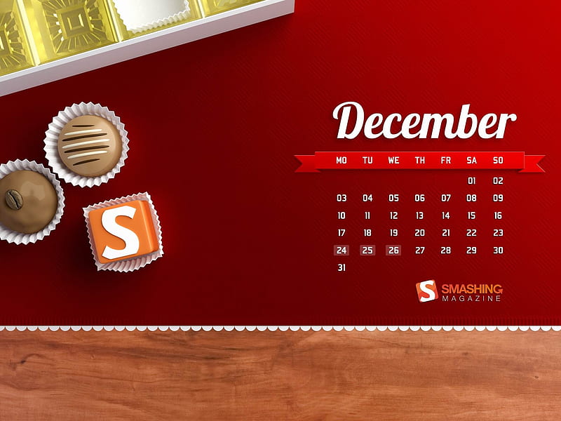 Sweet December-December 2012 calendar, HD wallpaper