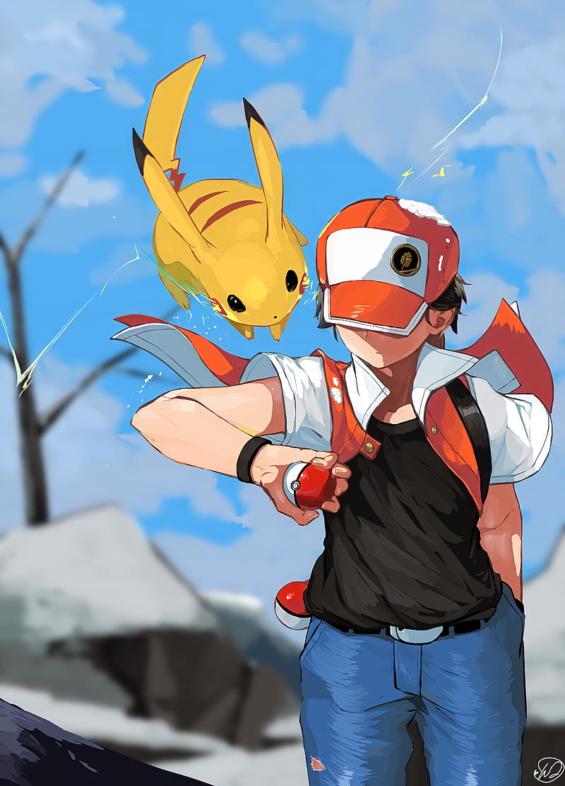 Pokemon red 1080P, 2K, 4K, 5K HD wallpapers free download