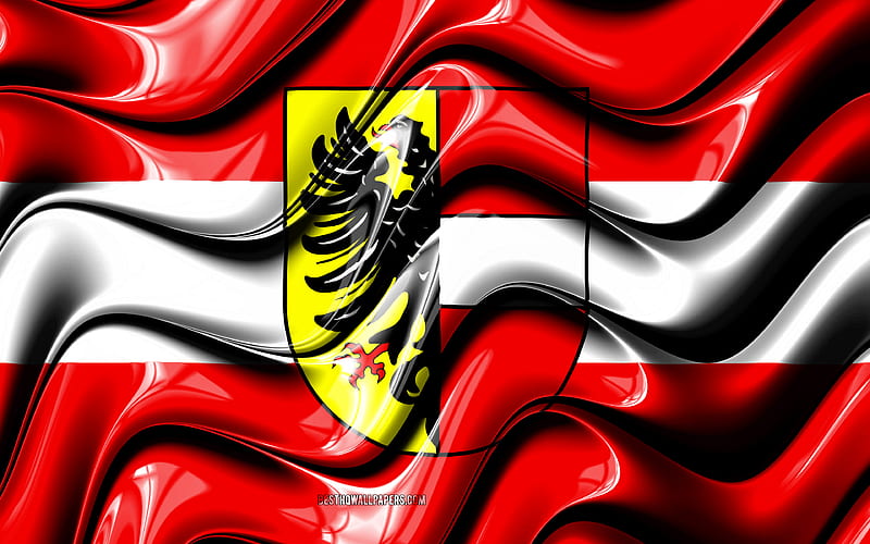 Achern Flag Cities of Germany, Europe, Flag of Achern, 3D art, Achern, German cities, Achern 3D flag, Germany, HD wallpaper