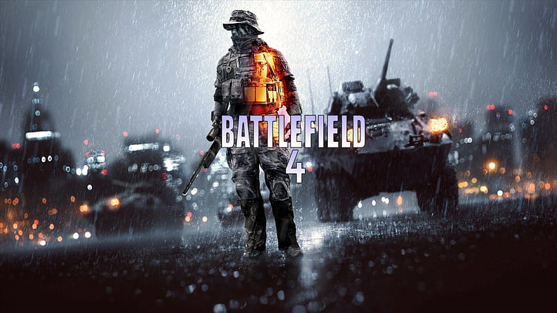 Battlefield 4 Recon, soldier, recon, 4, rain, night, battlefiel, HD wallpaper