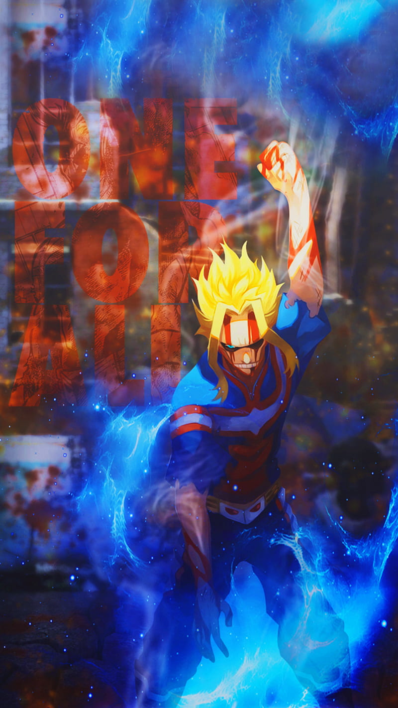 All Might, anime, black, boku no hero, hero, heroe, power, super, HD phone  wallpaper | Peakpx