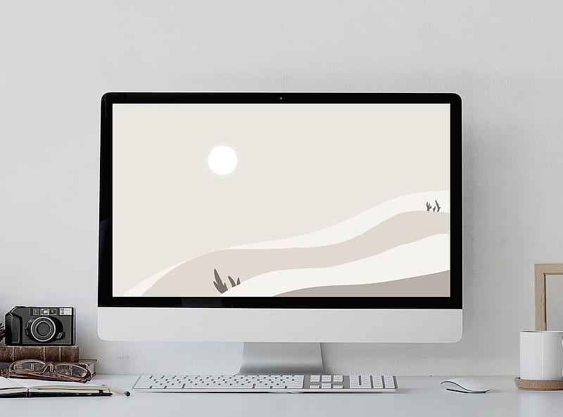 Neutral Boho for Laptop & Minimalist, HD wallpaper