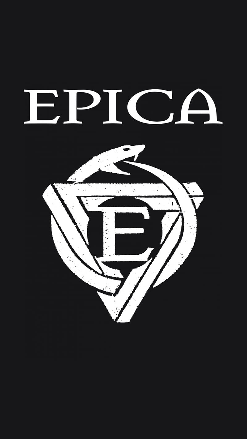 Epica logo , metal, snake, penrose, black, HD phone wallpaper