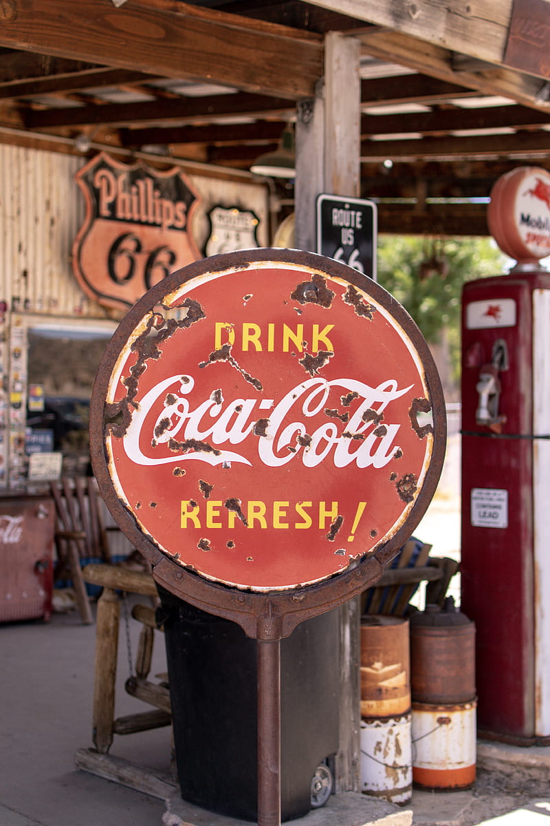 Coca Cola, 66, coca cola, drink, eeuu, fresh, rank, route, vintage, world, HD phone wallpaper