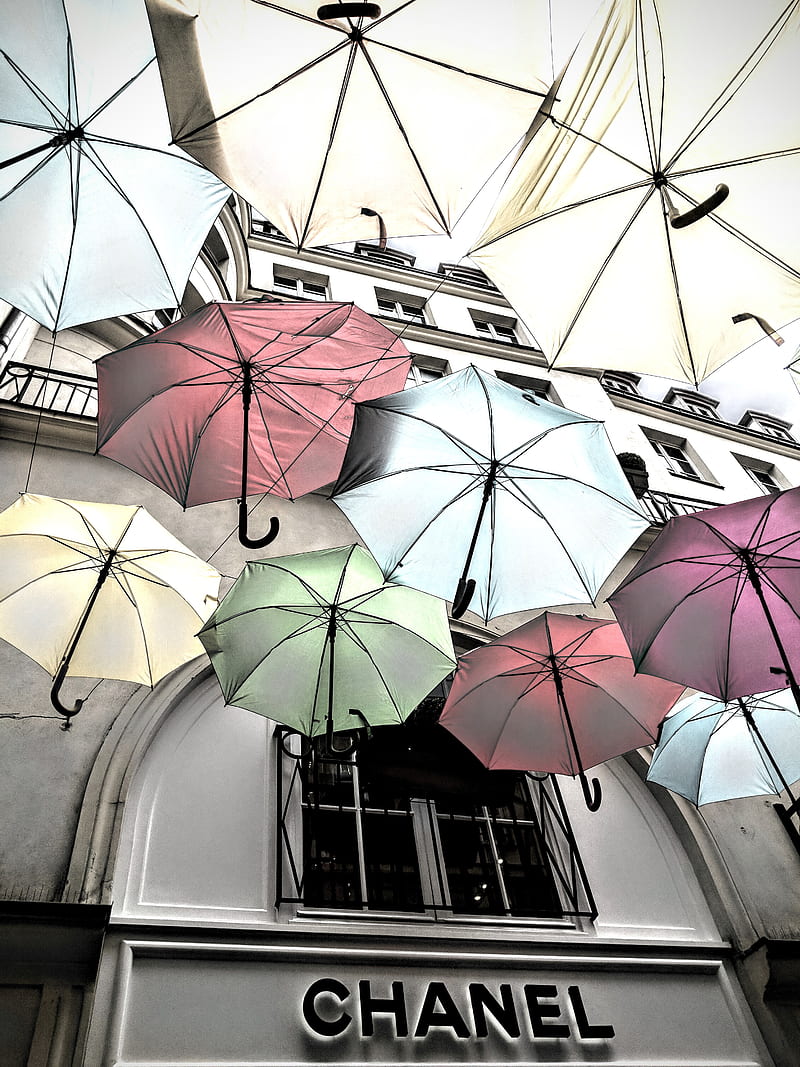 Chanel fashion france paris shopping umbrellas HD phone wallpaper   Peakpx