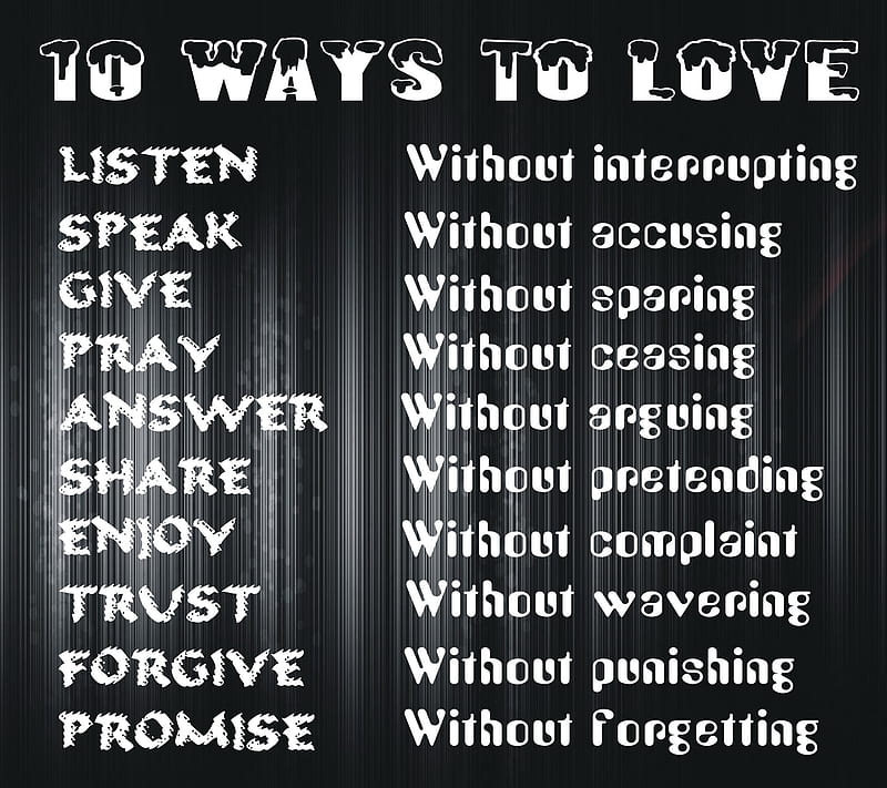 10 ways to Love, love, nice, says, true, HD wallpaper