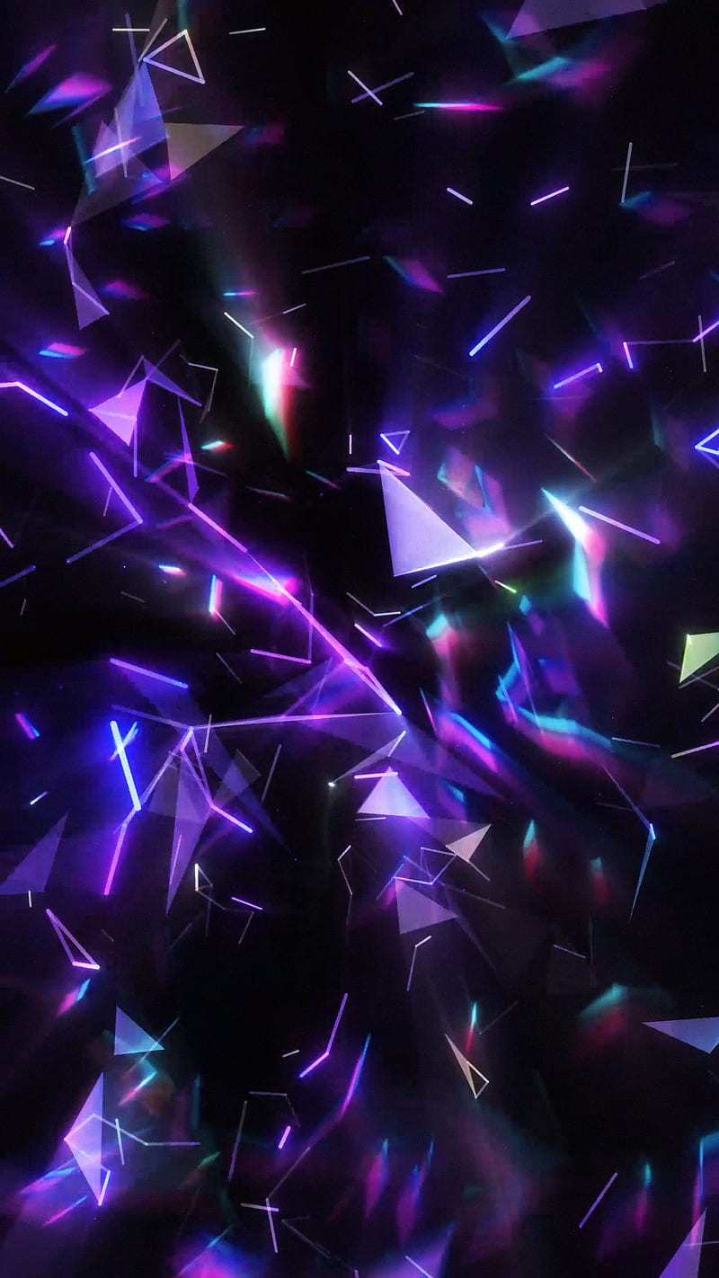 Purple glass, abstract, amoled, black, dark, glow, minimal, neon, trippy,  violet, HD phone wallpaper | Peakpx