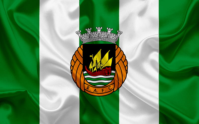 Rio Ave FC, Football club, emblem, Rio Ave logo, Vila do Condi, Portugal, football, Portuguese football club, HD wallpaper